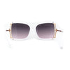 Womens Exposed Lens 90s Designer Butterfly Chic Luxury Sunglasses