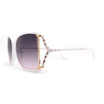 Womens Exposed Lens 90s Designer Butterfly Chic Luxury Sunglasses