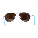 Child Size Kids Color Mirror Classic Iconic Tear Drop Officer Sunglasses