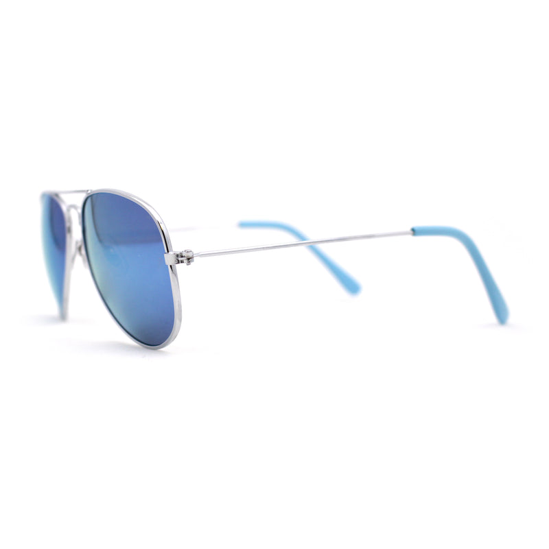 Child Size Kids Color Mirror Classic Iconic Tear Drop Officer Sunglasses