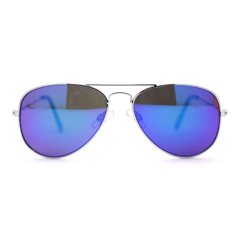 Child Size Kids Color Mirror Classic Iconic Tear Drop Officer Sunglasses