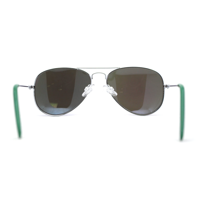Child Size Kids Color Mirror Classic Iconic Tear Drop Officer Sunglasses