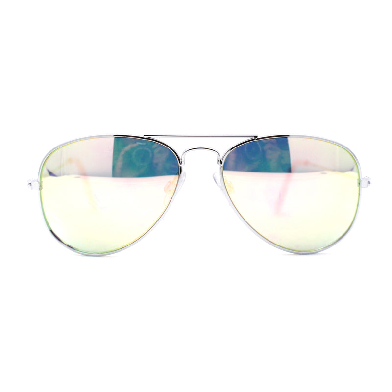 Child Size Kids Color Mirror Classic Iconic Tear Drop Officer Sunglasses