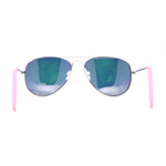 Child Size Kids Color Mirror Classic Iconic Tear Drop Officer Sunglasses