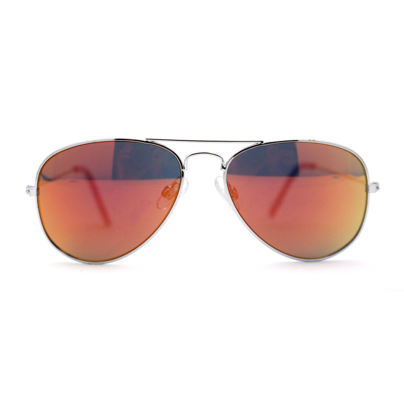 Child Size Kids Color Mirror Classic Iconic Tear Drop Officer Sunglasses