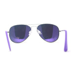 Child Size Kids Color Mirror Classic Iconic Tear Drop Officer Sunglasses