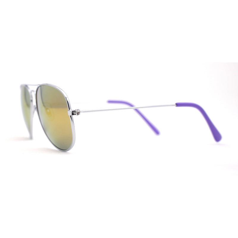 Child Size Kids Color Mirror Classic Iconic Tear Drop Officer Sunglasses