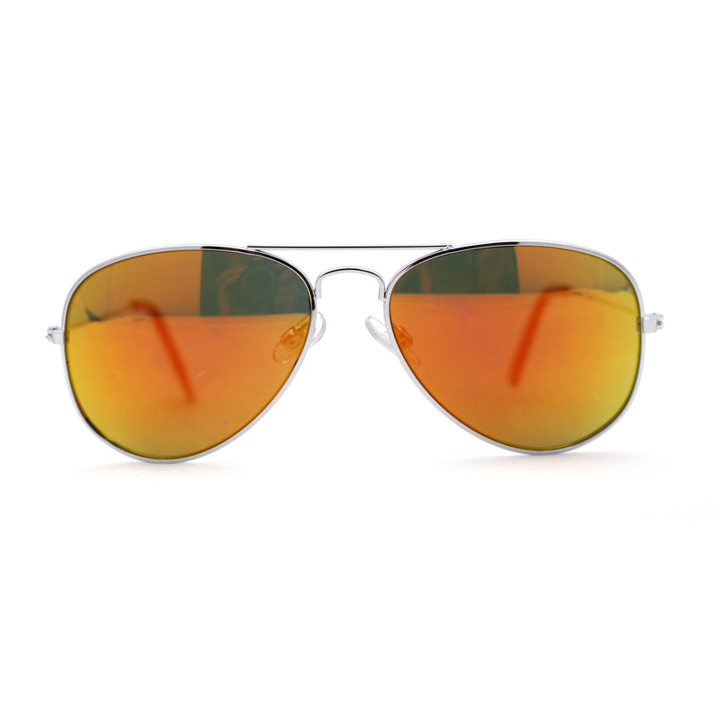 Child Size Kids Color Mirror Classic Iconic Tear Drop Officer Sunglasses