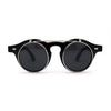 Super Normcore Cool Hipster Flip Up Keyhole Round Sunglasses