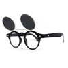 Super Normcore Cool Hipster Flip Up Keyhole Round Sunglasses