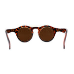 Super Normcore Cool Hipster Flip Up Keyhole Round Sunglasses