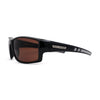 Mens Antiglare Driving Lens Wrap Around Sport Rectangular Plastic Sunglasses Black Brown