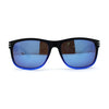 Mens Bamboo Wood Arm Rectangle Sport Biker Style Sunglasses