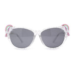 Girls Child Size Unicorn Rainbow Pin Jewel Glitter Cat Eye Sunglasses