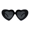 Womens Super Chunky Thick Bubbly Large Heart Shape Sunglasses