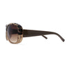 Kid Girls Classic 90s Designer Leopard Print Rounded Rectangle Sunglasses