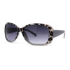 Kid Girls Classic 90s Designer Leopard Print Rounded Rectangle Sunglasses