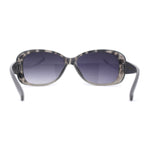 Kid Girls Classic 90s Designer Leopard Print Rounded Rectangle Sunglasses