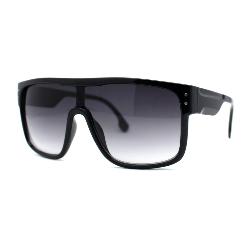 Mens Oversize Robotic Shield Sport Mirror Lens Sunglasses