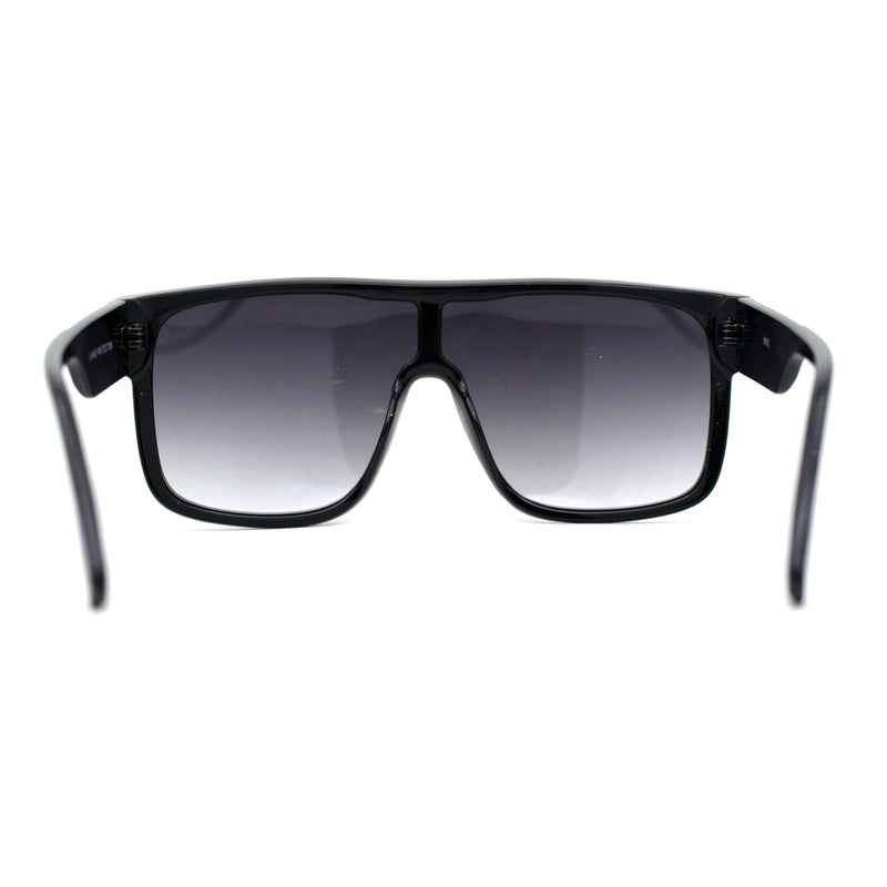 Mens Oversize Robotic Shield Sport Mirror Lens Sunglasses