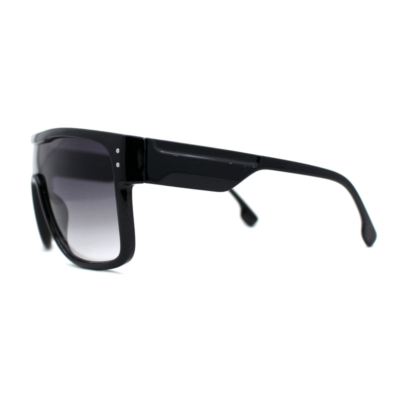 Mens Oversize Robotic Shield Sport Mirror Lens Sunglasses