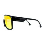 Mens Oversize Robotic Shield Sport Mirror Lens Sunglasses