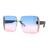 Womens Glitter Luxe Rimless Chic Butterfly Designer Sunglasses