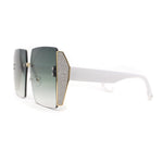 Womens Glitter Luxe Rimless Chic Butterfly Designer Sunglasses