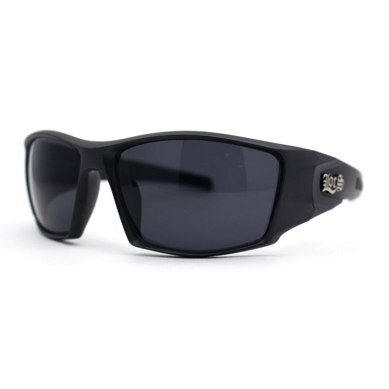 Locs Color Around Sport Wrap superawesome106 – Sunglasses Style Black Matte Mirror Biker