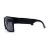 Mens Flat Top Sport Rectangle Horn Rim Sunglasses
