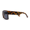 Mens Flat Top Sport Rectangle Horn Rim Sunglasses