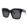 Anti-glare Polarized Chunky Thick Horn Rim Boyfriend Style Large Sunglasses