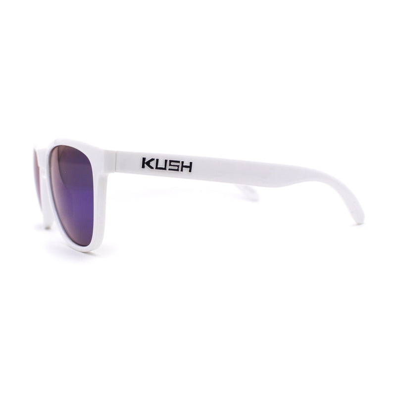 Kush Mens Retro Sport Keyhole Horn Rim Pop Color Plastic Sunglasses