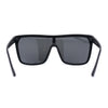 Polarized Color Mirror Kush Flat Top Shield Sport Oversize Sunglasses