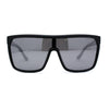 Polarized Color Mirror Kush Flat Top Shield Sport Oversize Sunglasses
