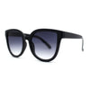 Womens Super Fem Trendy Subtle Oversize Cat Eye Horn Rim Sunglasses