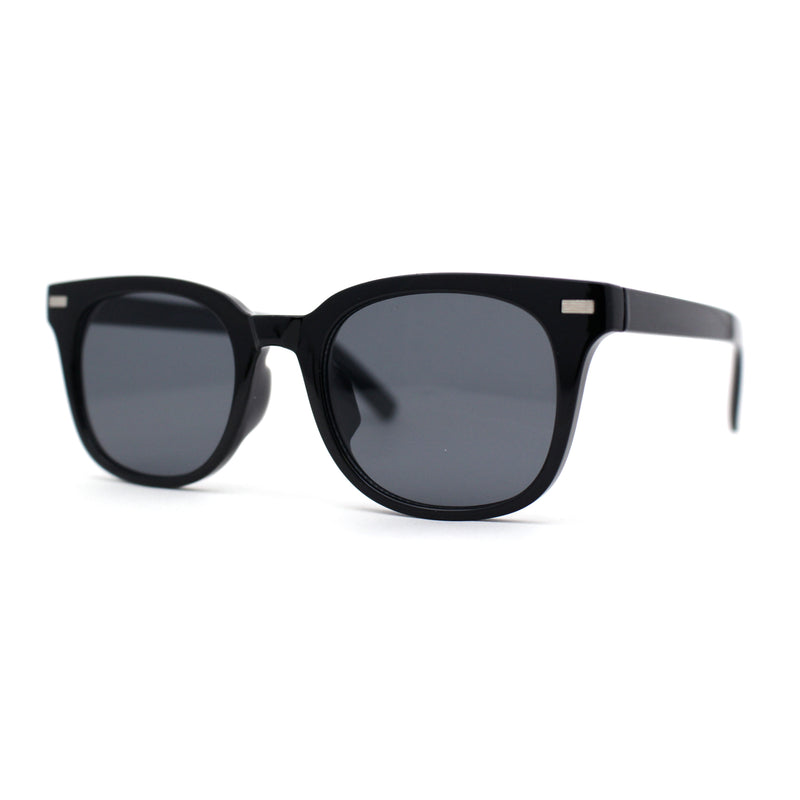 Mens Hipster Retro Snug Horn Rim Rectangle Plastic Sunglasses