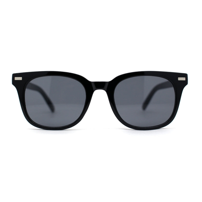 Mens Hipster Retro Snug Horn Rim Rectangle Plastic Sunglasses