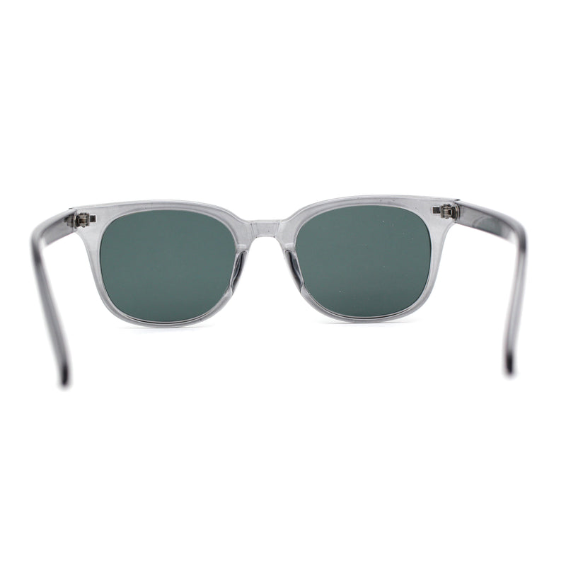 Mens Hipster Retro Snug Horn Rim Rectangle Plastic Sunglasses