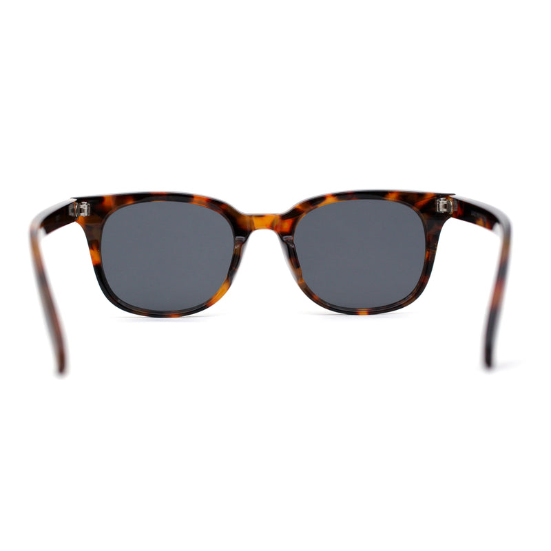 Mens Hipster Retro Snug Horn Rim Rectangle Plastic Sunglasses