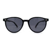 Mens Hipster Thin Plastic Round Horn Rim Gentlemens Sunglasses