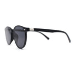 Mens Hipster Thin Plastic Round Horn Rim Gentlemens Sunglasses