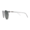 Mens Hipster Thin Plastic Round Horn Rim Gentlemens Sunglasses