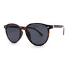 Mens Hipster Thin Plastic Round Horn Rim Gentlemens Sunglasses