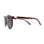 Mens Hipster Thin Plastic Round Horn Rim Gentlemens Sunglasses