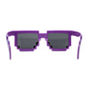 Kids Size Boys 8 bit Pixel Gamer Horn Rim Plastic Sunglasses