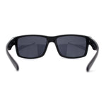 Mens Iconic 90s Sport Biker Plastic Rectangle Sunglasses