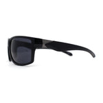 Mens Iconic 90s Sport Biker Plastic Rectangle Sunglasses