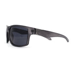 Mens Iconic 90s Sport Biker Plastic Rectangle Sunglasses