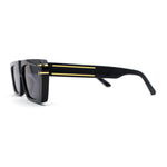 Retro Flat Top Mod Narrow Rectangular Fashion Sunglasses